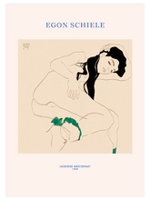 Egon Schiele Reclining Nude Girl - Art Print